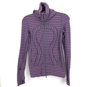 Lululemon Stride Jacket purple/gray space dye